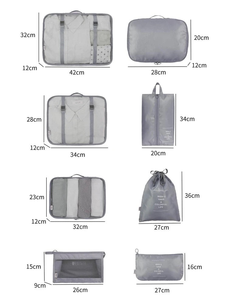 Cubed® - 8 Piece Packing Cubes