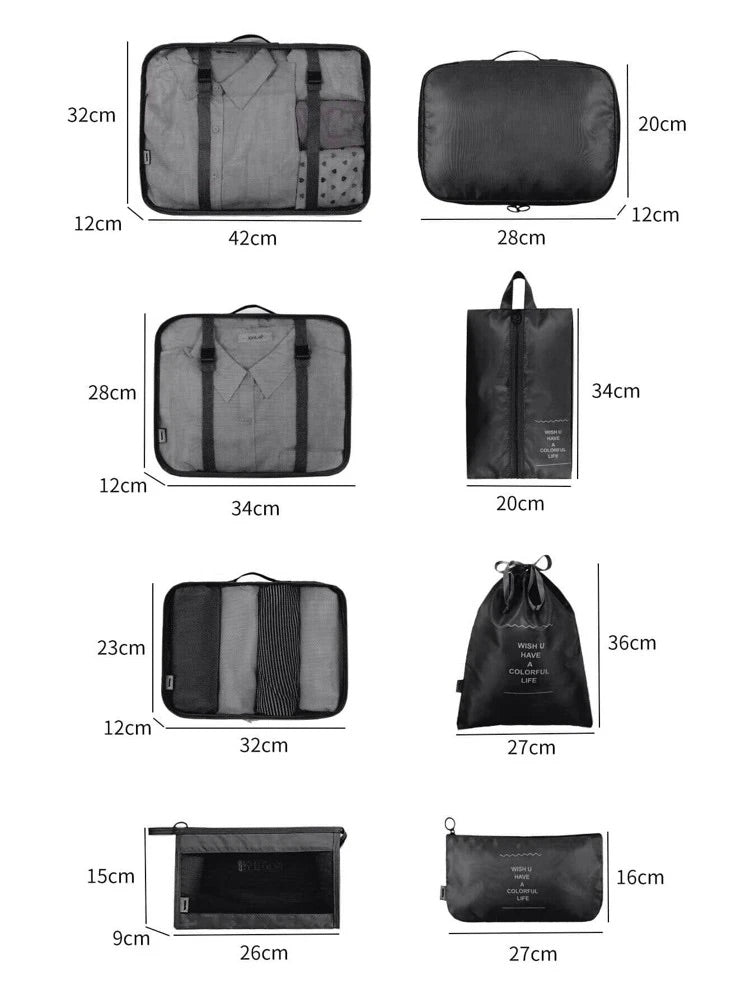 Cubed® - 8 Piece Packing Cubes